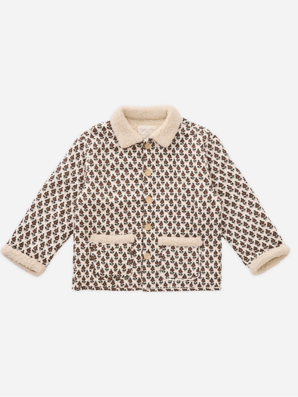 Rylee + Cru Quilted Collared Coat in Harvest Floral NWT 6/12 months